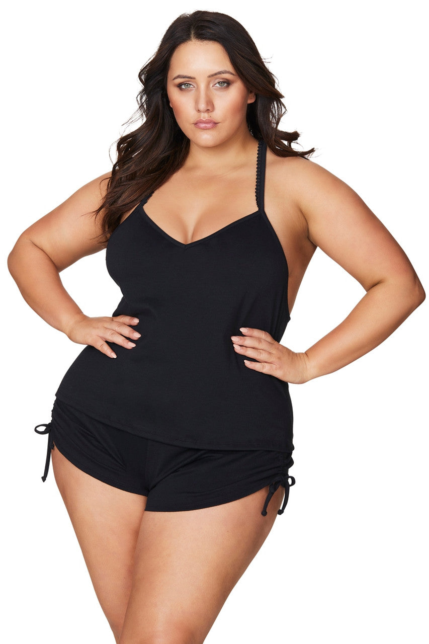 Curvy Luisa T-Back Sexy Set