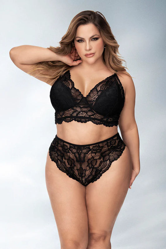 Floral Lace Sexy Set